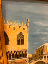 Load image into Gallery viewer, Framed Oil on Canvas of Venice in Gold Frame
