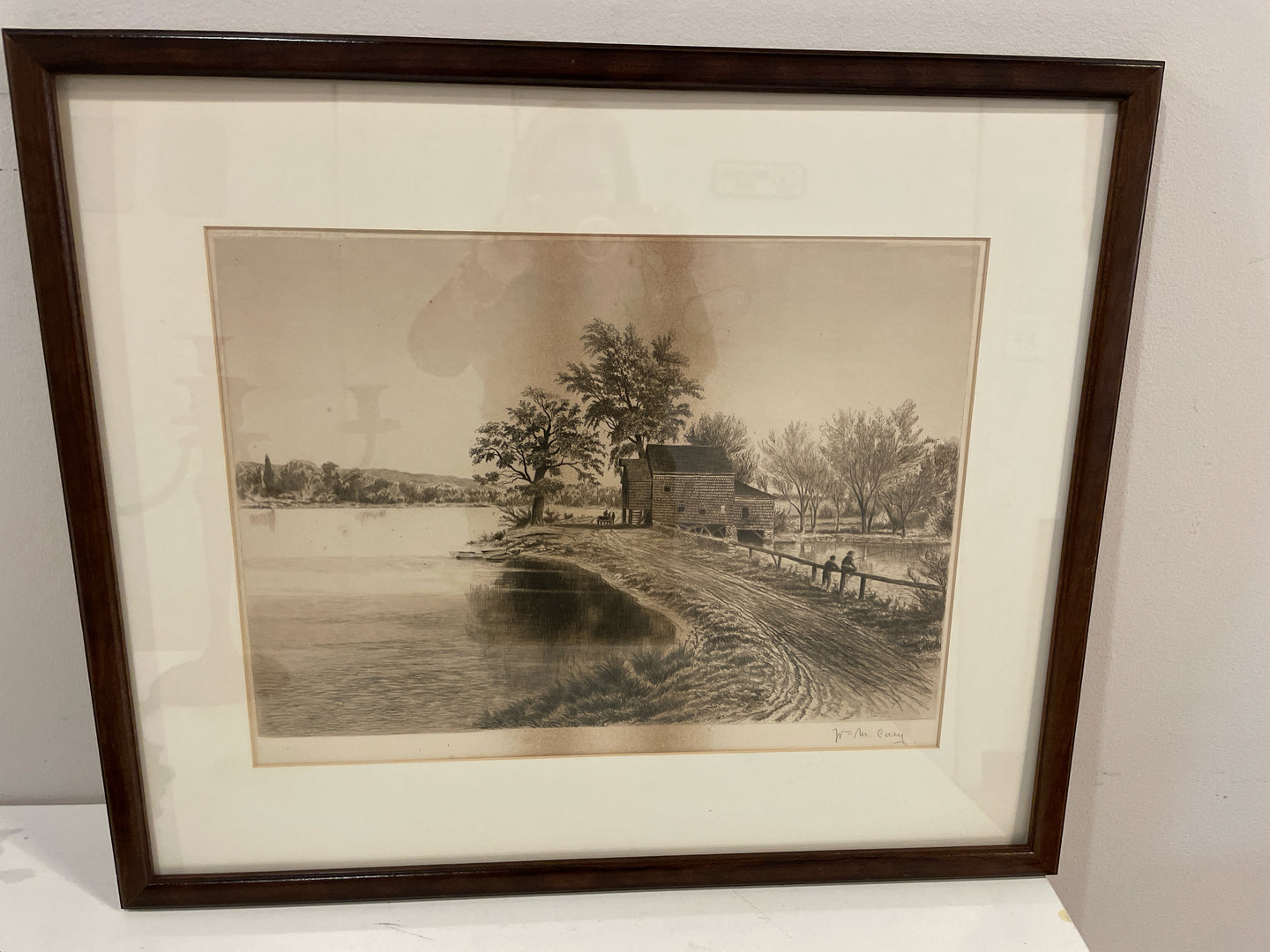 Farm Scene Original Etching by McCary