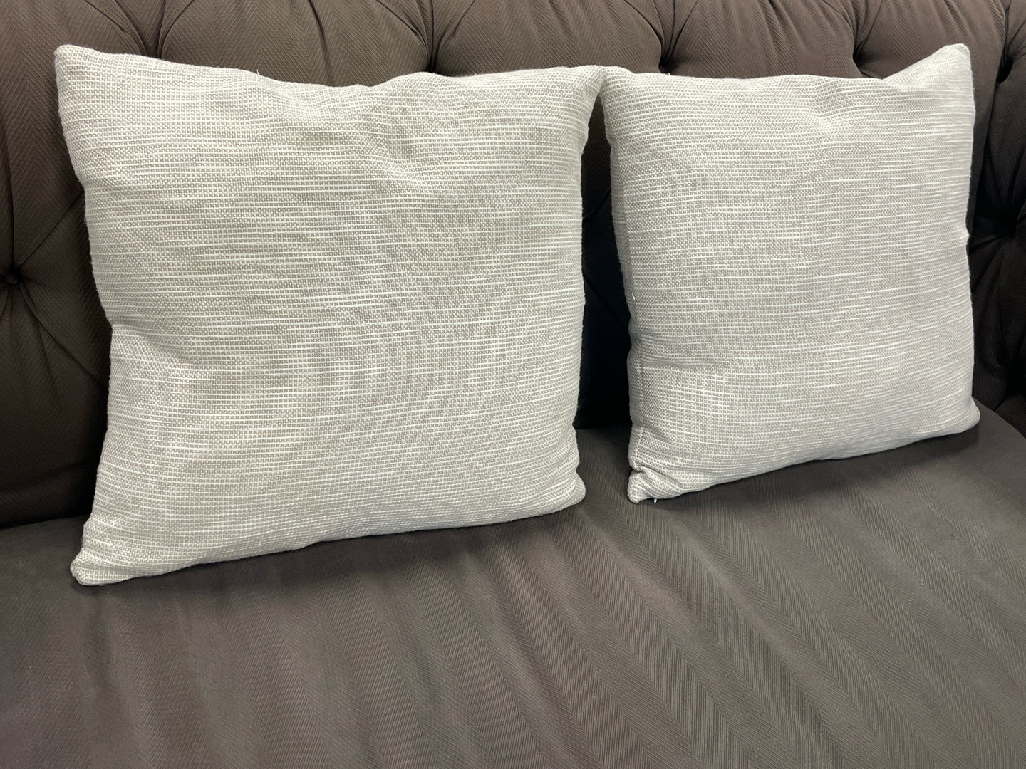 Pair of Neutral Tone  Pillows from Calvin Klein