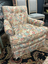 Load image into Gallery viewer, Floral Arm Chair &amp; Ottoman
