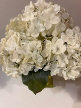 Load image into Gallery viewer, Resin Planter with Lion Heads &amp; Faux Hydrangeas
