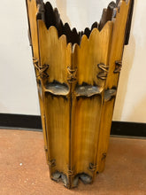 Load image into Gallery viewer, Burnt Bamboo Japanese Floor Vase or Umbrella Stand
