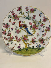 Load image into Gallery viewer, Scalloped Floral Plate with Peacock from Spode
