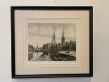 Load image into Gallery viewer, Framed Etching &quot;Rotterdam&quot; by Org Radering
