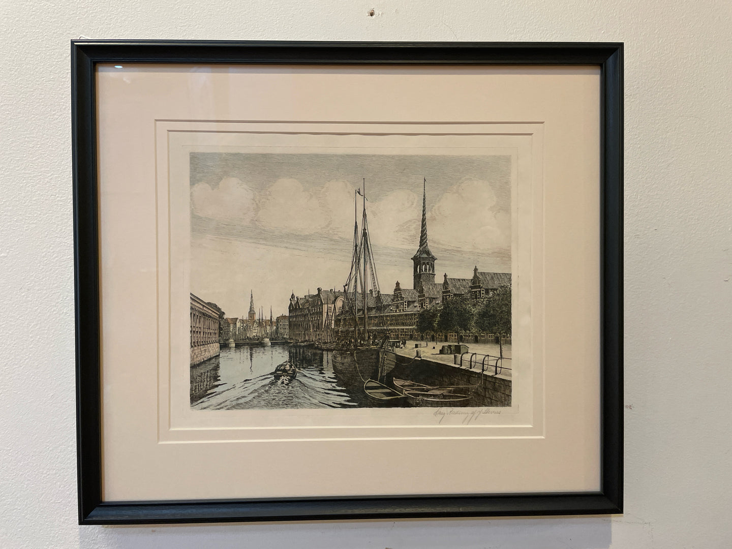 Framed Etching 