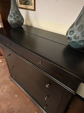 Load image into Gallery viewer, Five Drawer St. James Collection Dresser in Antiqued Black from Restoration Hardware
