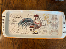 Load image into Gallery viewer, Rectangular Rooster Platter Made in Italy
