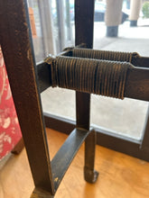 Load image into Gallery viewer, Repurposed Metal Console Table with Glass Top
