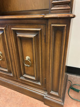 Load image into Gallery viewer, Vintage Three Shelf Bookcase with Two Door Cabinet
