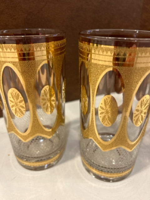 Culver, mid century, Terrazzo Culver, mid-century, Terrazzo glasses. Set deals of six.