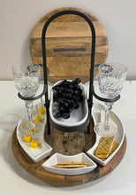 Load image into Gallery viewer, Two Tier Charcuterie and Wine Server from Frontgate
