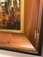 Load image into Gallery viewer, Large Framed Oil Painting of Autumn Scene, Birch Trees, signed
