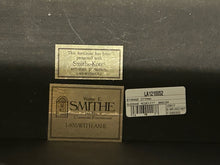 Load image into Gallery viewer, Red &amp; Gold Striped Storage Ottoman on Wheels from Walter E. Smithe
