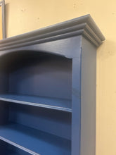 Load image into Gallery viewer, Blue Five Shelf Bookcase from Land of Nod
