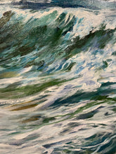 Load image into Gallery viewer, Original Oil &quot;The Wave&quot; on Canvas by Sally Saxe Roik
