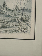 Load image into Gallery viewer, Framed Print of Snowy Landscape by Jack Scott, signed
