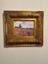 Load image into Gallery viewer, Lithograph &quot;Poppy Field&quot; in Ornate Gold Frame by Claude Monet

