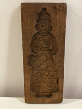 Load image into Gallery viewer, Vintage Carved Wood Cookie Mold of Woman
