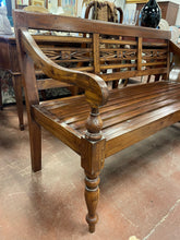 Load image into Gallery viewer, Wood Bench with Cushion
