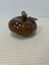 Load image into Gallery viewer, Medium Brown Ceramic Pumpkin
