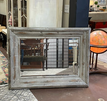 Load image into Gallery viewer, Rustic Faux Wood Framed Beveled Mirror from Privilege
