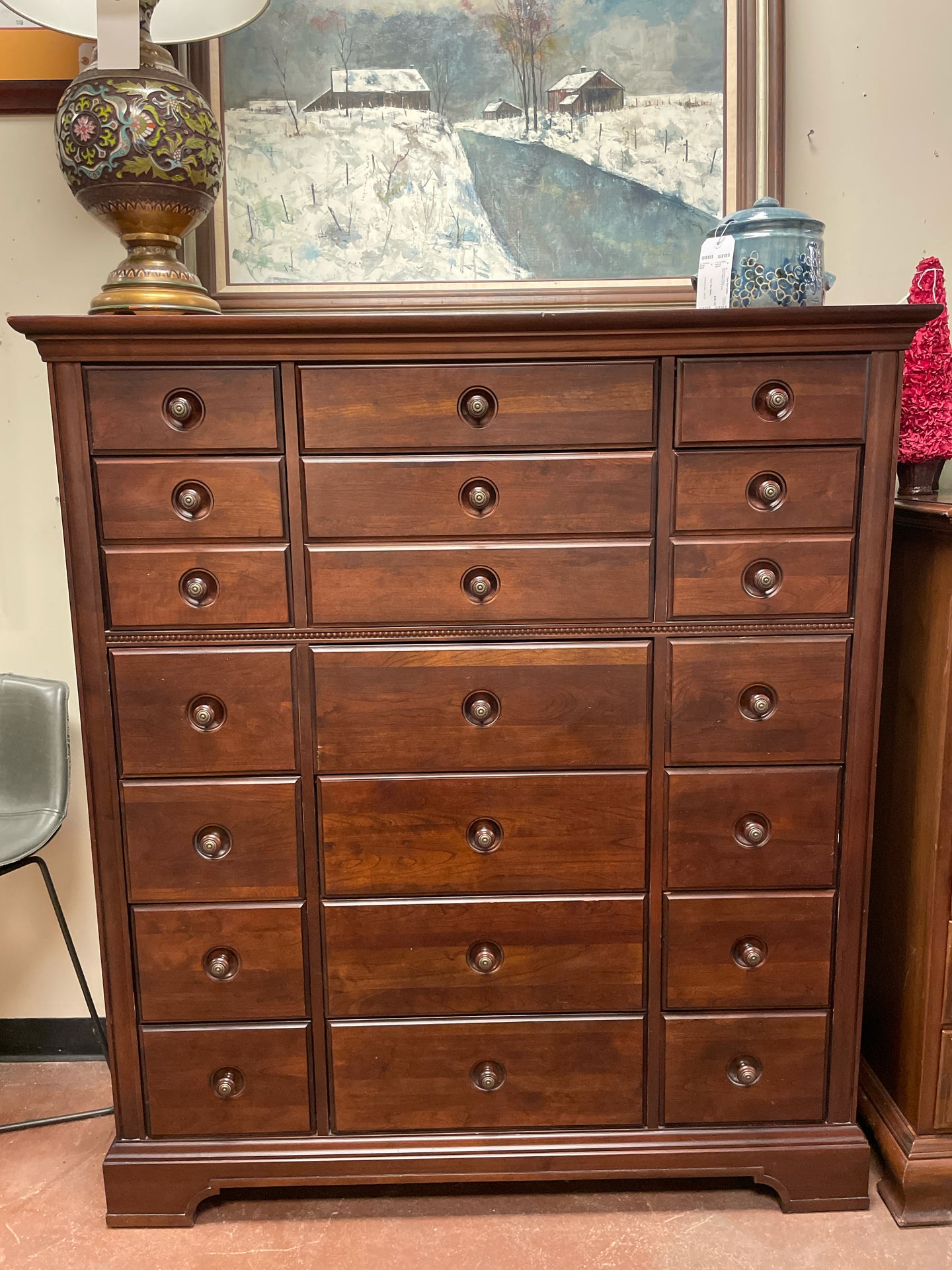 18 Drawer High Boy Dresser from Stanley Furniture