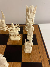 Load image into Gallery viewer, Vintage Hand Carved Chess Set made in Hong Kong
