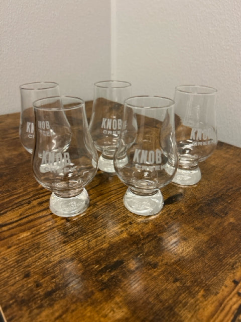 Five  Knob Creek  Whiskey Tasting Glasses