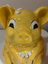 Load image into Gallery viewer, Vintage Yellow Pig Cookie Jar
