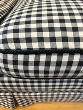Load image into Gallery viewer, Custom Black &amp; White Gingham Love Seat
