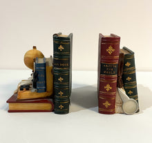 Load image into Gallery viewer, Vintage Nautical Travel Themed Resin Book Ends
