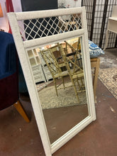 Load image into Gallery viewer, White Wicker Mirror from Henry Link
