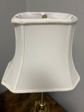 Load image into Gallery viewer, Brass Candlestick Lamp with White Shade

