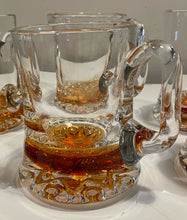 Load image into Gallery viewer, Six Amber Bottom Beer Mugs
