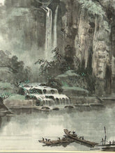 Load image into Gallery viewer, Framed Chinese Landscape Print in the Traditional Shan Shui Style
