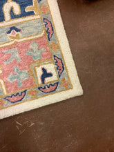 Load image into Gallery viewer, Pink, Blue &amp; Cream Area Rug from Pottery Barn
