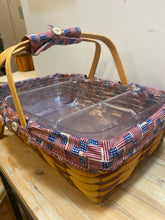 Load image into Gallery viewer, Rectangular American Flag Longaberger Basket
