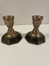 Load image into Gallery viewer, Pair of  Brass Candleholders
