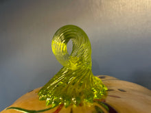 Load image into Gallery viewer, Set of 2 Champaign Colored Hand Crafted Pumpkins from Glass Eye Studio

