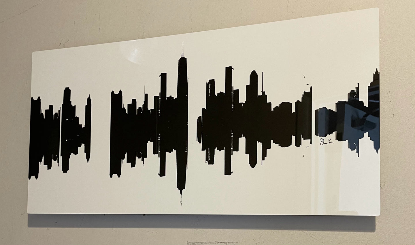Chicago Skyline on Metal by Shawn Kieffer