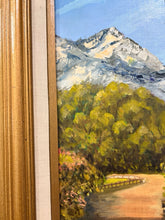 Load image into Gallery viewer, Vintage Original Oil of  Swiss Alpine Scene by Millie Kantor, signed
