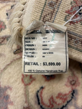 Load image into Gallery viewer, Handmade 100% Wool Runner in Cream, Blue &amp; Pink, made in India
