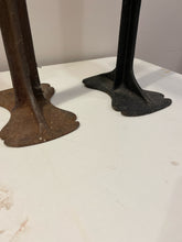 Load image into Gallery viewer, Pair of Antique Cast Iron Shoemaker Cobbler&#39;s Stands
