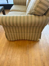 Load image into Gallery viewer, Green &amp; Cream Upholstered  Loveseat from Plunkett Furniture
