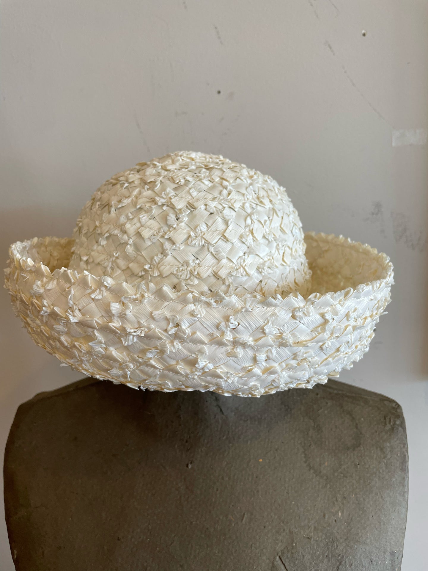 White Woven Hat, from Luci Junior