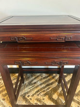 Load image into Gallery viewer, Two Asian Style Nesting Tables
