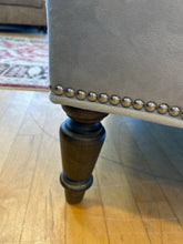 Load image into Gallery viewer, Gray Ultra Suede Curved Chaise With Nail Head Trim from Walter E. Smithe
