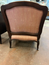 Load image into Gallery viewer, Striped Bergere Chair &amp; Ottoman from Sam Moore Furniture for La-Z-Boy
