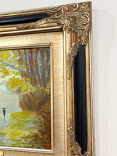 Load image into Gallery viewer, Embelished Art Print "Fall in Park" by Victoria Yurko, signed
