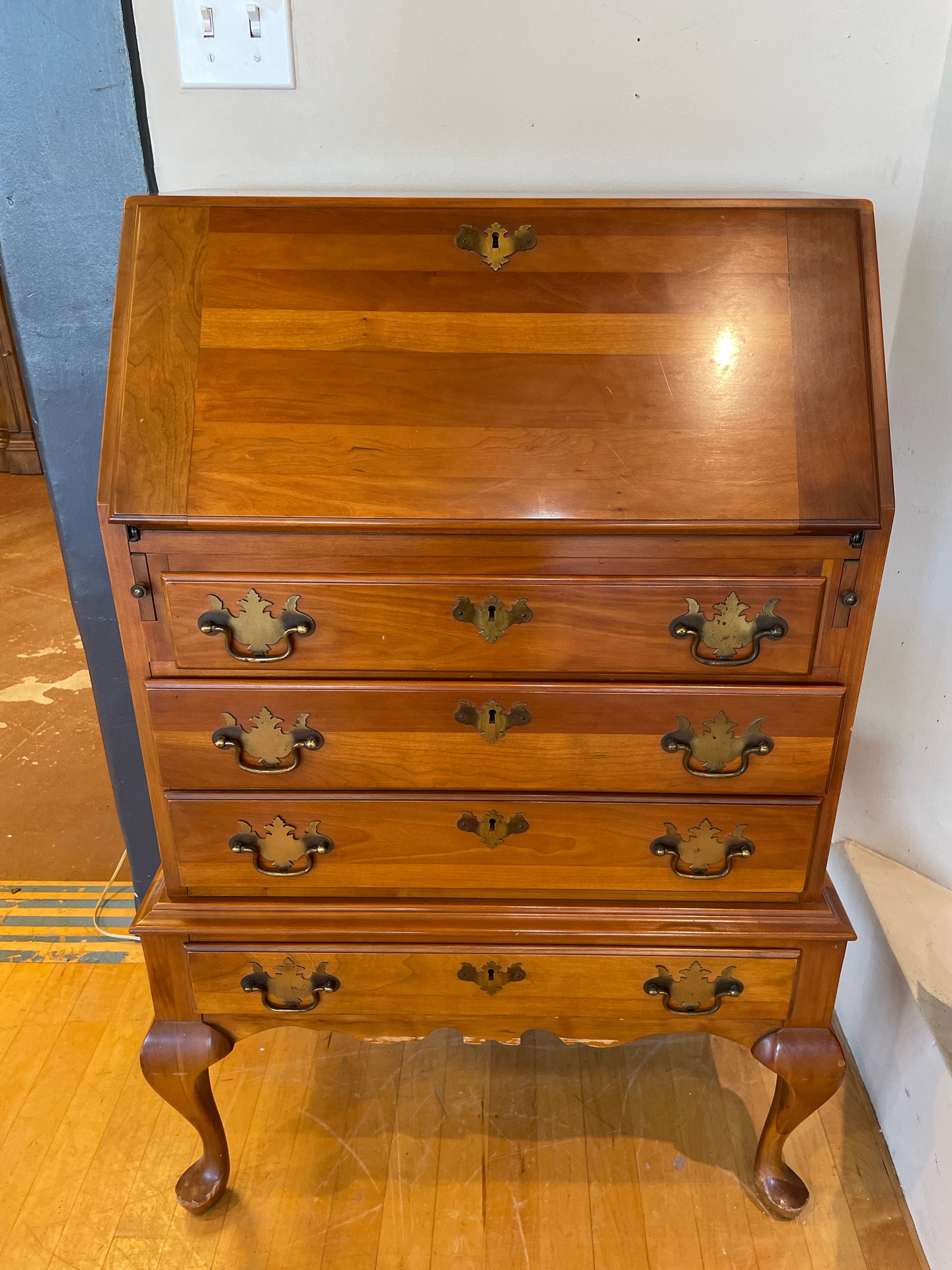 Solid Cherry Secretary Desk from  Jamestown Table Company